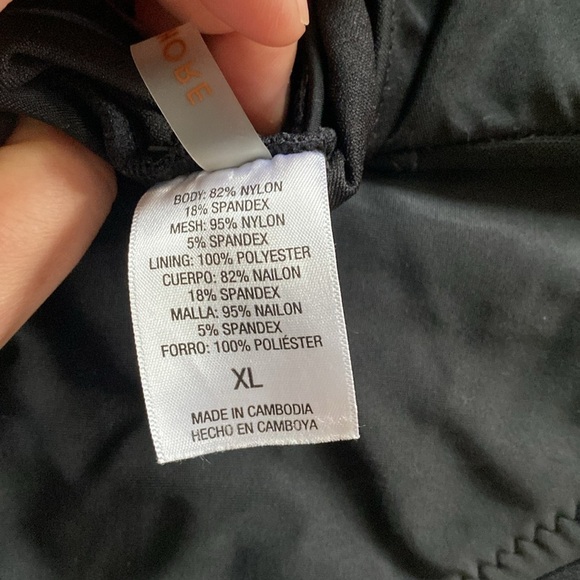 Shade and Shore Mesh Front Medium Coverage One Piece Swimsuit size XL Black - Picture 9 of 11